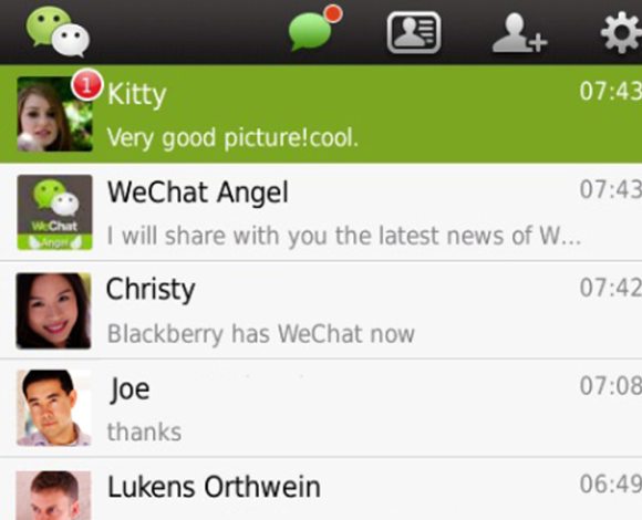 تطبيق wechat يصل إلى Mac