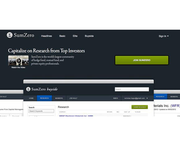 SumZero شركة ناشئة تقيم مسابقة لأفكار الاستثمار بجوائز قدرها 160 ألف دولار