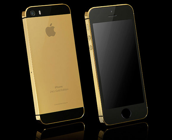 الذهب والبلاتين والسواروفسكي تزيّن أجهزة iPhone 5S