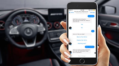 "مرسيدس-بنز" في الشرق الأوسط تصبح أول علامة تجارية للسيارات في العالم تعتمد تكنولوجيا "روبوت المحادثة" من "فيسبوك ماسنجر"